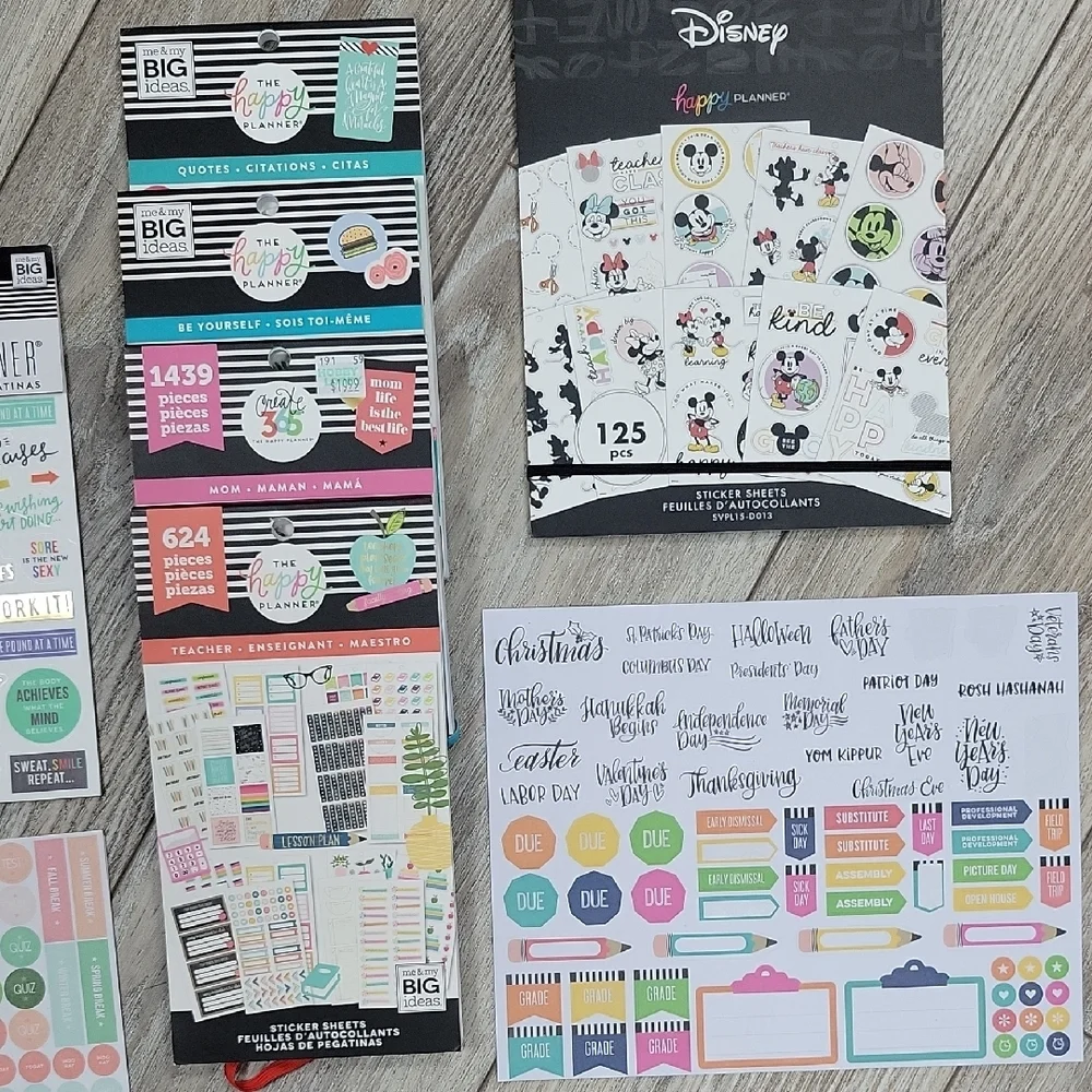 The Happy Planner assorted disney
